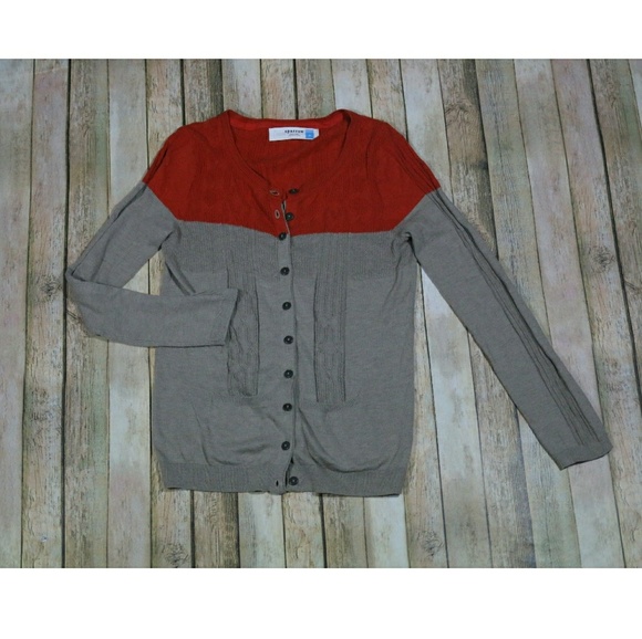 Anthropologie Sweaters - Sparrow Anthro Colorblock Climbing Cables Cardigan